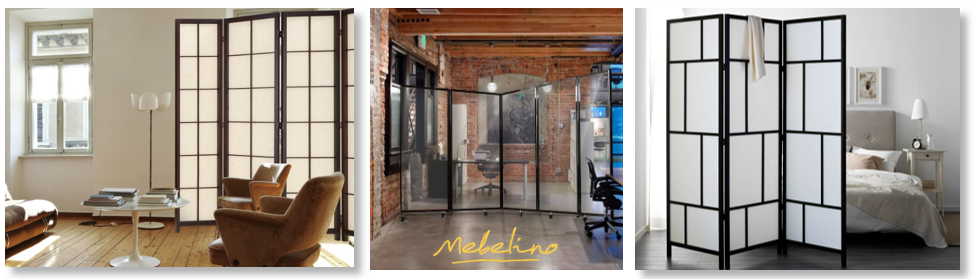 Мобильные перегородки в стиле лофт Мобильные перегородки в стиле лофт