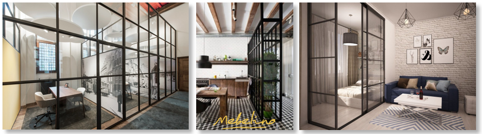 Перегородки лофт: использование в квартире, офисе Перегородки лофт: использование в квартире, офисе