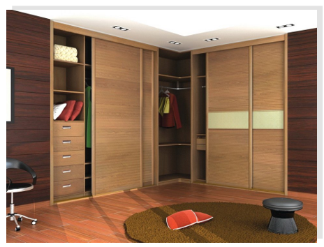 Цвет углового шкафа-купе: экостиль Цвет углового шкафа-купе: экостиль