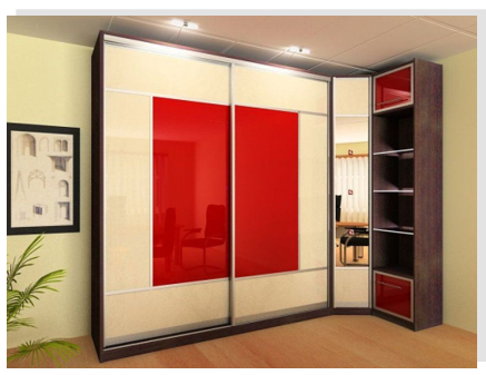 Цвет углового шкафа-купе: модерн Цвет углового шкафа-купе: модерн